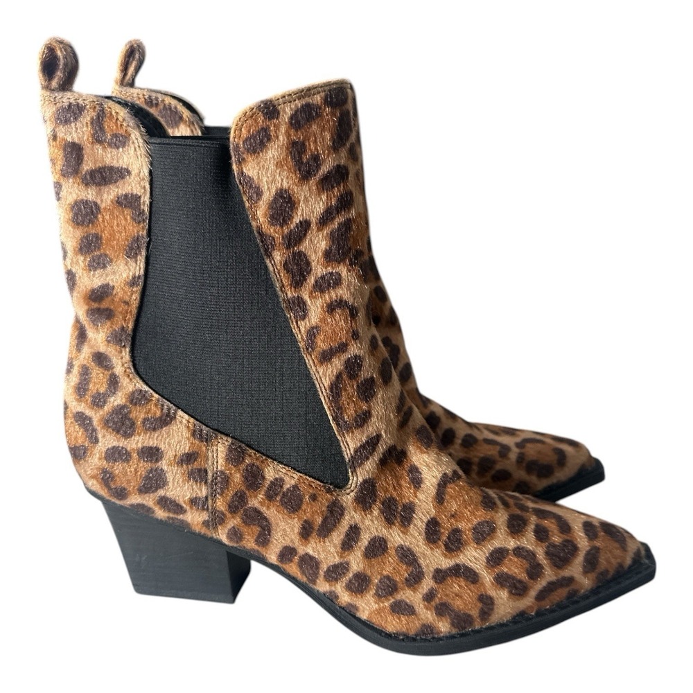 New Dolce Vita Boots Womens Size 9 Cheetah Western Cowgirl Animal Print